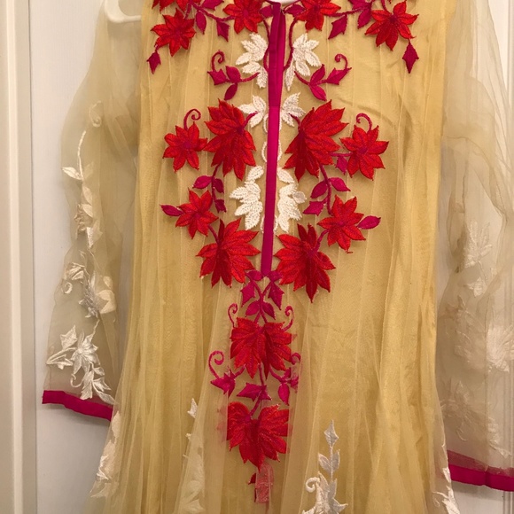 Designer Embroidered Salwar/Shalwar Kameez XL - Picture 2 of 6